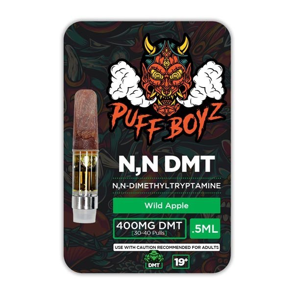 puff boyz nn dmt .5ml(400mg) cartridge – wild apple
